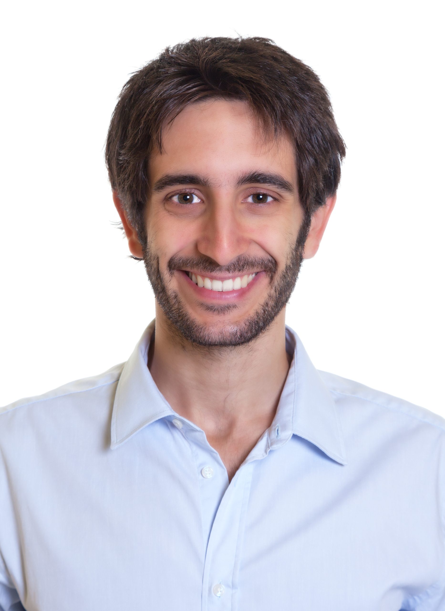 Portrait of a laughing latin guy with beard Portrait of a laughing latin guy with beard